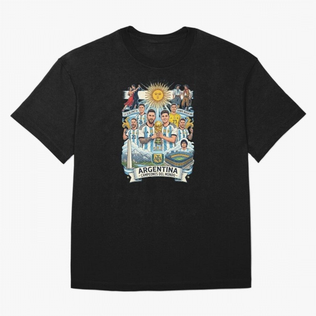 Argentina 2026 ¨C Copa Mundial Spirit Classic T-Shirt Show Fan Pride Across Global Football Passion for FIFA World Cup 2026, with CR7, Argentina, Football History, Final Match Energy, Crowd Noise and Once in a Lifetime Moments; Ideal for Fans Who