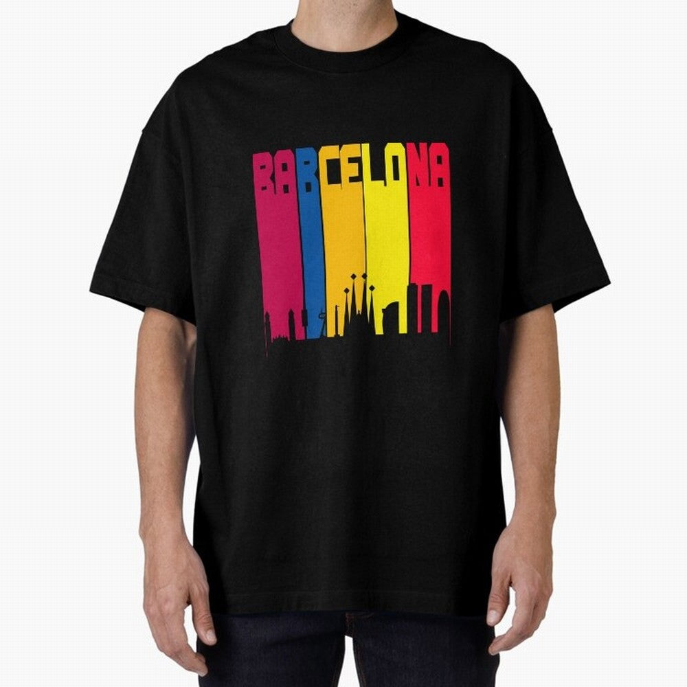 Barcelona Skyline BCN Catalunya Classic T-Shirt Represent the Passion of the FIFA World Cup 2026 USA Canada Mexico Journey through Neymar, Haaland and Cristiano Ronaldo Highlights, Germany Pride, Sports Nostalgia, International Competition, Famous