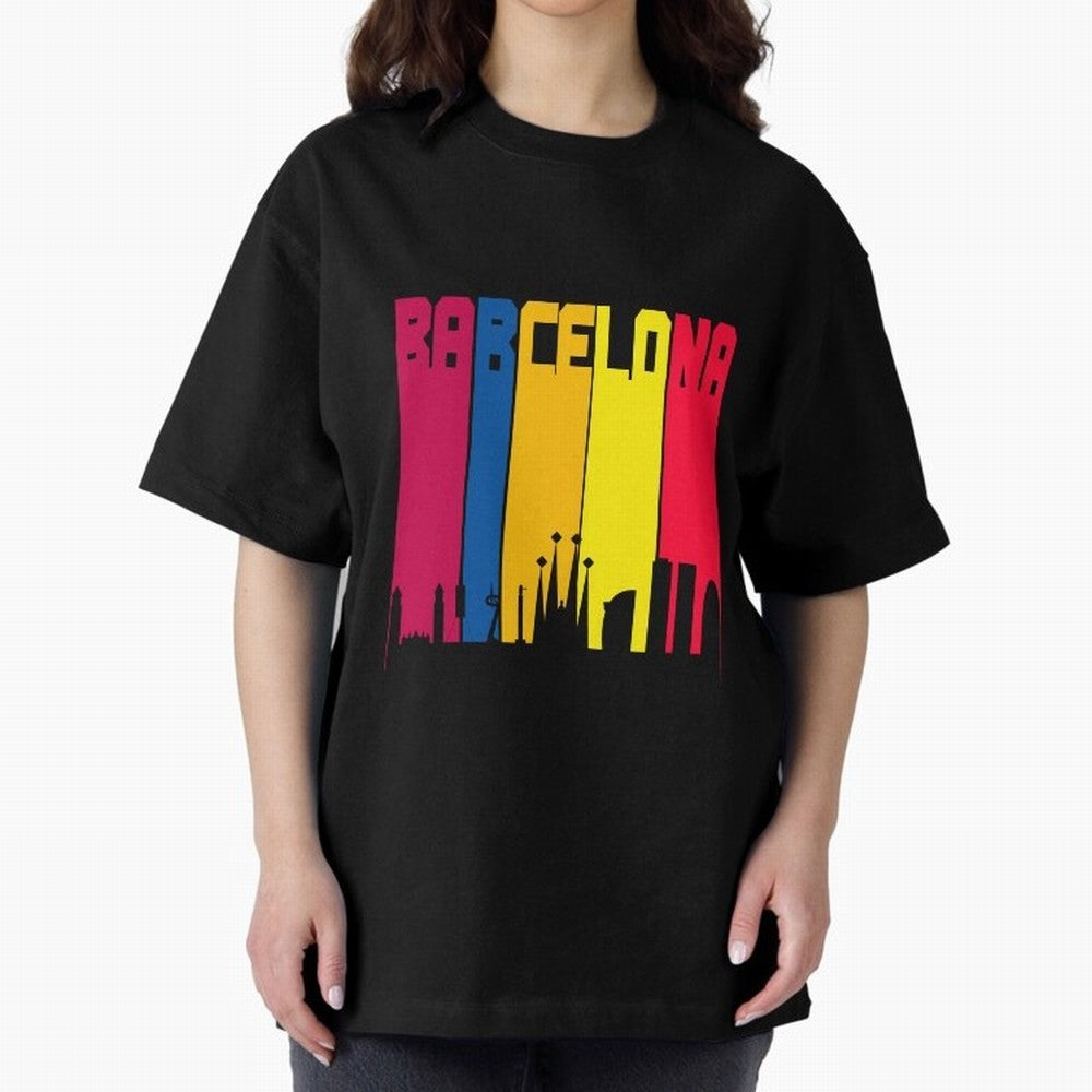 Barcelona Skyline BCN Catalunya Classic T-Shirt Represent the Passion of the FIFA World Cup 2026 USA Canada Mexico Journey through Neymar, Haaland and Cristiano Ronaldo Highlights, Germany Pride, Sports Nostalgia, International Competition, Famous