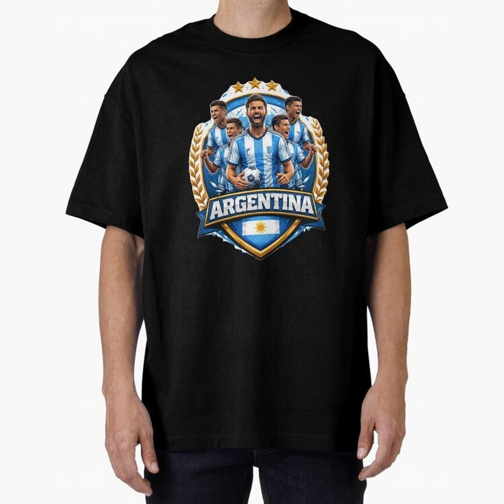 Argentina Football Pride- Albiceleste Soccer Classic T-Shirt Keep the Match Day Mood of Global Football Passion for FIFA World Cup 2026 Group Stage, Centered on Haaland, Spain, Classic Soccer Heritage, Championship Pressure, Fan Loyalty and