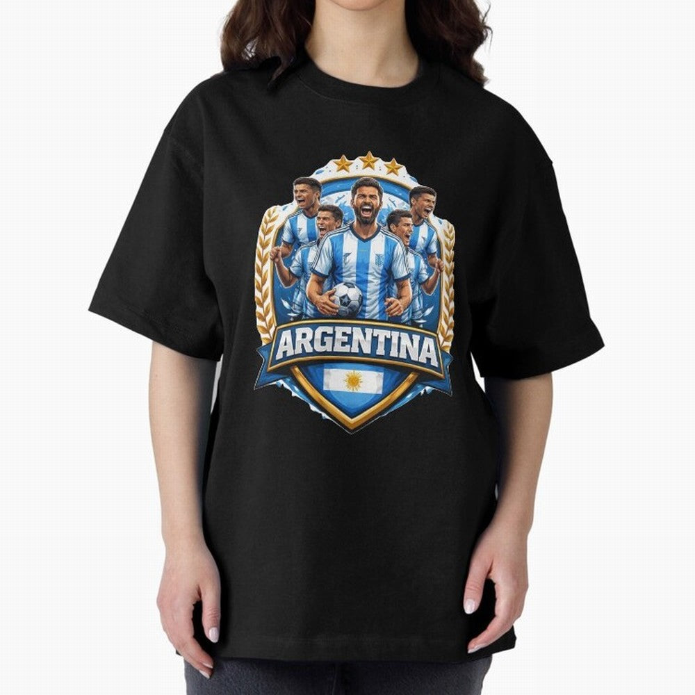 Argentina Football Pride- Albiceleste Soccer Classic T-Shirt Keep the Match Day Mood of Global Football Passion for FIFA World Cup 2026 Group Stage, Centered on Haaland, Spain, Classic Soccer Heritage, Championship Pressure, Fan Loyalty and