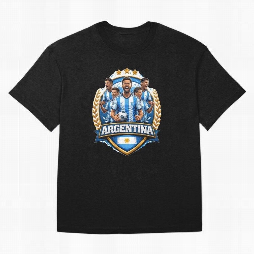 Argentina Football Pride- Albiceleste Soccer Classic T-Shirt Keep the Match Day Mood of Global Football Passion for FIFA World Cup 2026 Group Stage, Centered on Haaland, Spain, Classic Soccer Heritage, Championship Pressure, Fan Loyalty and
