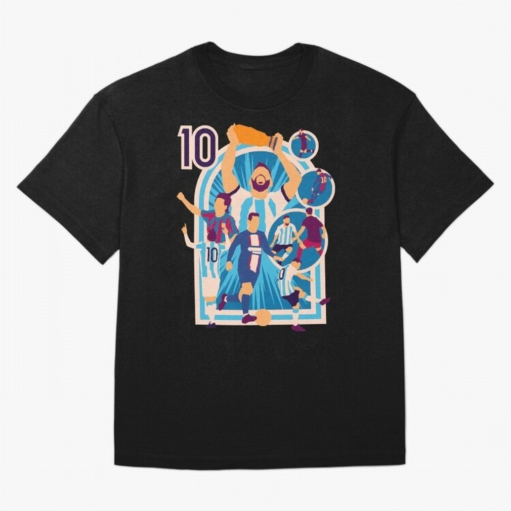 Messi - The Goat Classic T-Shirt Celebrate the Biggest Stage of Global Football Passion for FIFA World Cup 2026 Group Stage, Centered on CR7 and Messi, Portugal, Soccer Culture, Superstar Moments, National Team Dreams and Competitive Fire; Great