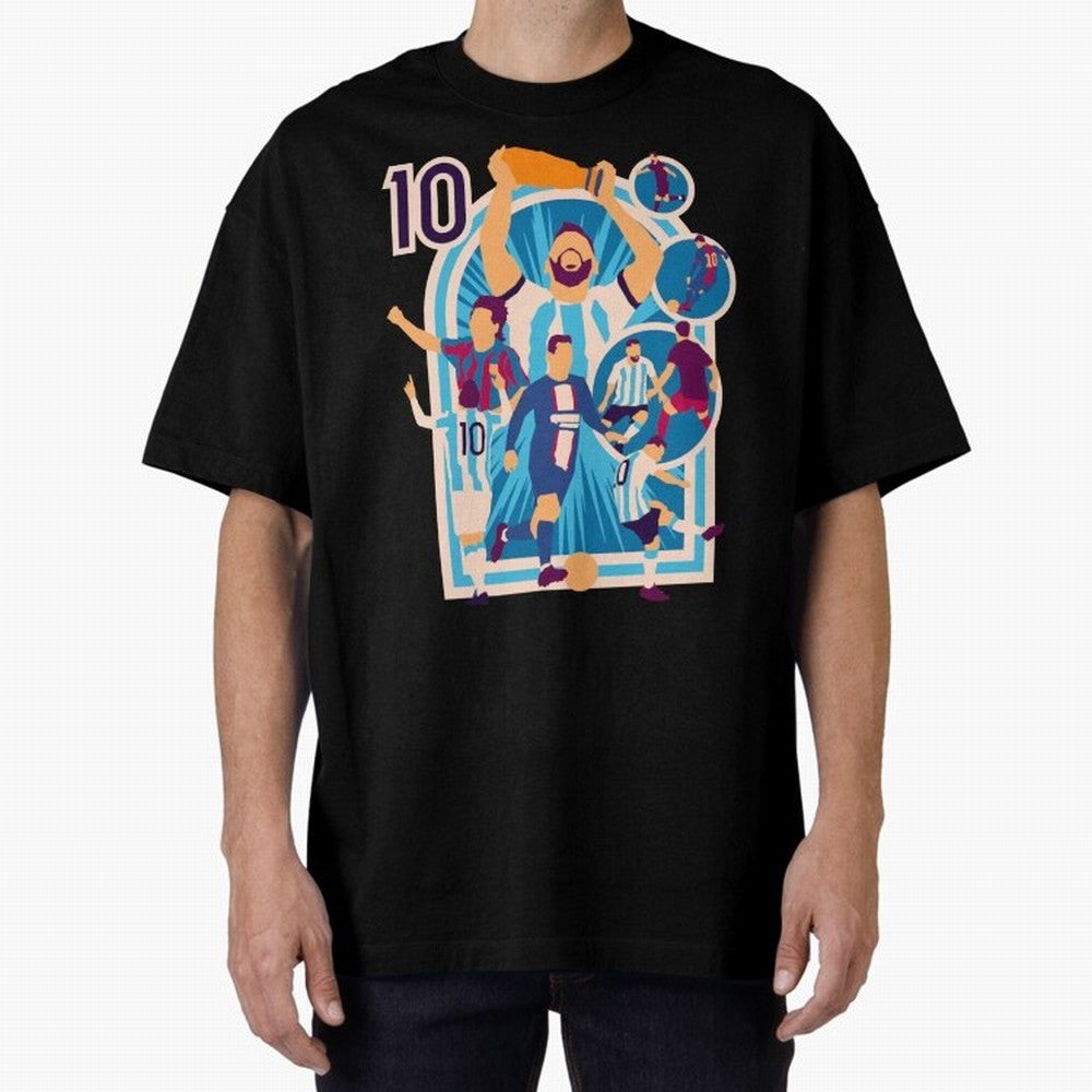 Messi - The Goat Classic T-Shirt Celebrate the Biggest Stage of Global Football Passion for FIFA World Cup 2026 Group Stage, Centered on CR7 and Messi, Portugal, Soccer Culture, Superstar Moments, National Team Dreams and Competitive Fire; Great