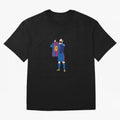 Messi Iconic Celebration Pixel Classic T-Shirt Represent the Passion of Global Football Passion for FIFA World Cup 2026 USA Canada Mexico, Built around Mbappe and Neymar, England and Germany, Sports Nostalgia, International Competition, Famous