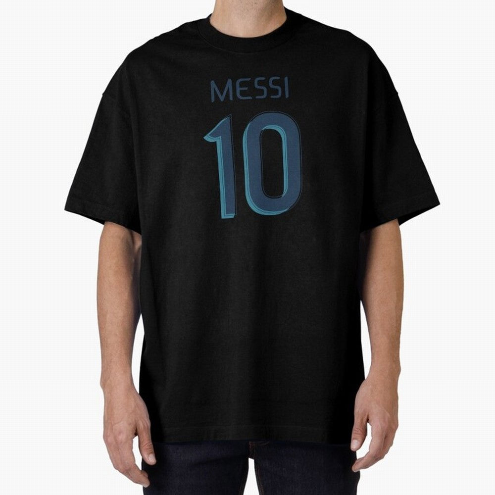 Messi 10 Oversized T-Shirt Follow Match Day Hype around FIFA World Cup 2026, Mbappe, Netherlands, Fan Favorite Moments, National Team Passion, Big Match Drama and Soccer History; Perfect for Supporters Who Want Bold Football Energy, Global Pride
