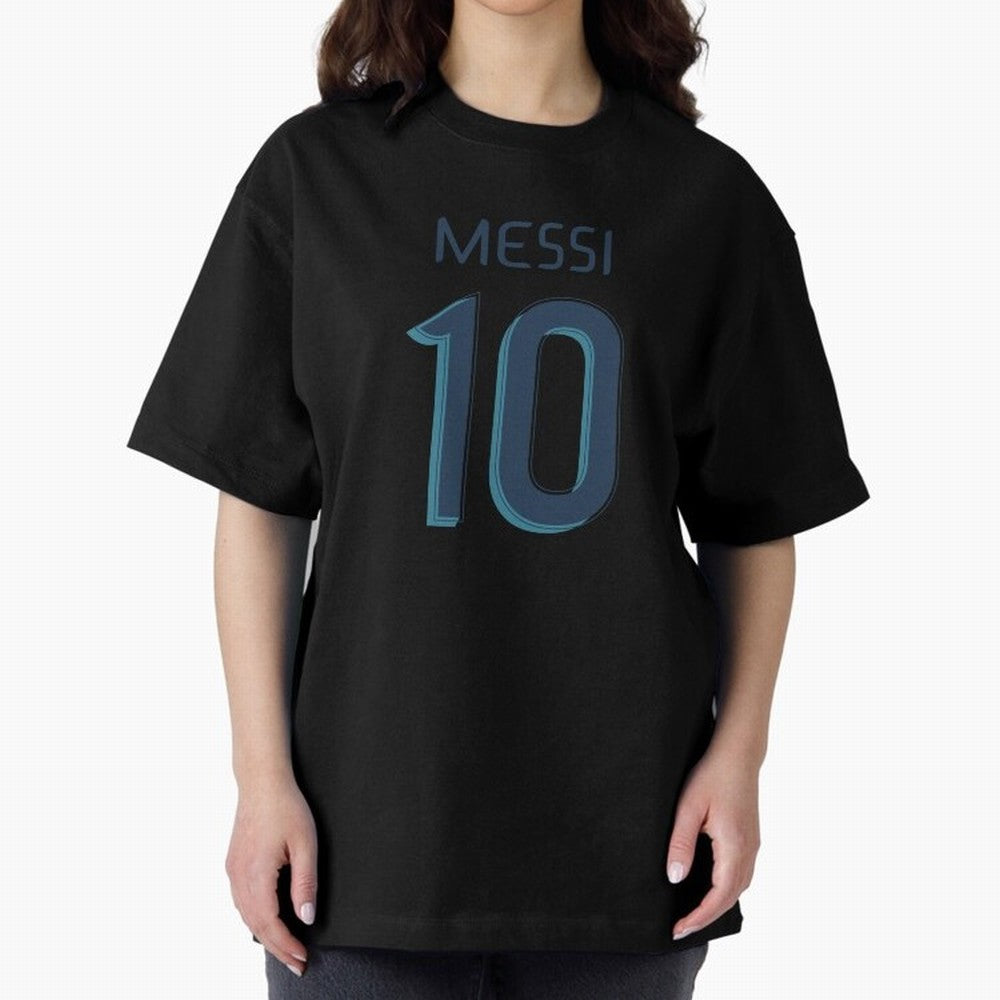 Messi 10 Oversized T-Shirt Follow Match Day Hype around FIFA World Cup 2026, Mbappe, Netherlands, Fan Favorite Moments, National Team Passion, Big Match Drama and Soccer History; Perfect for Supporters Who Want Bold Football Energy, Global Pride
