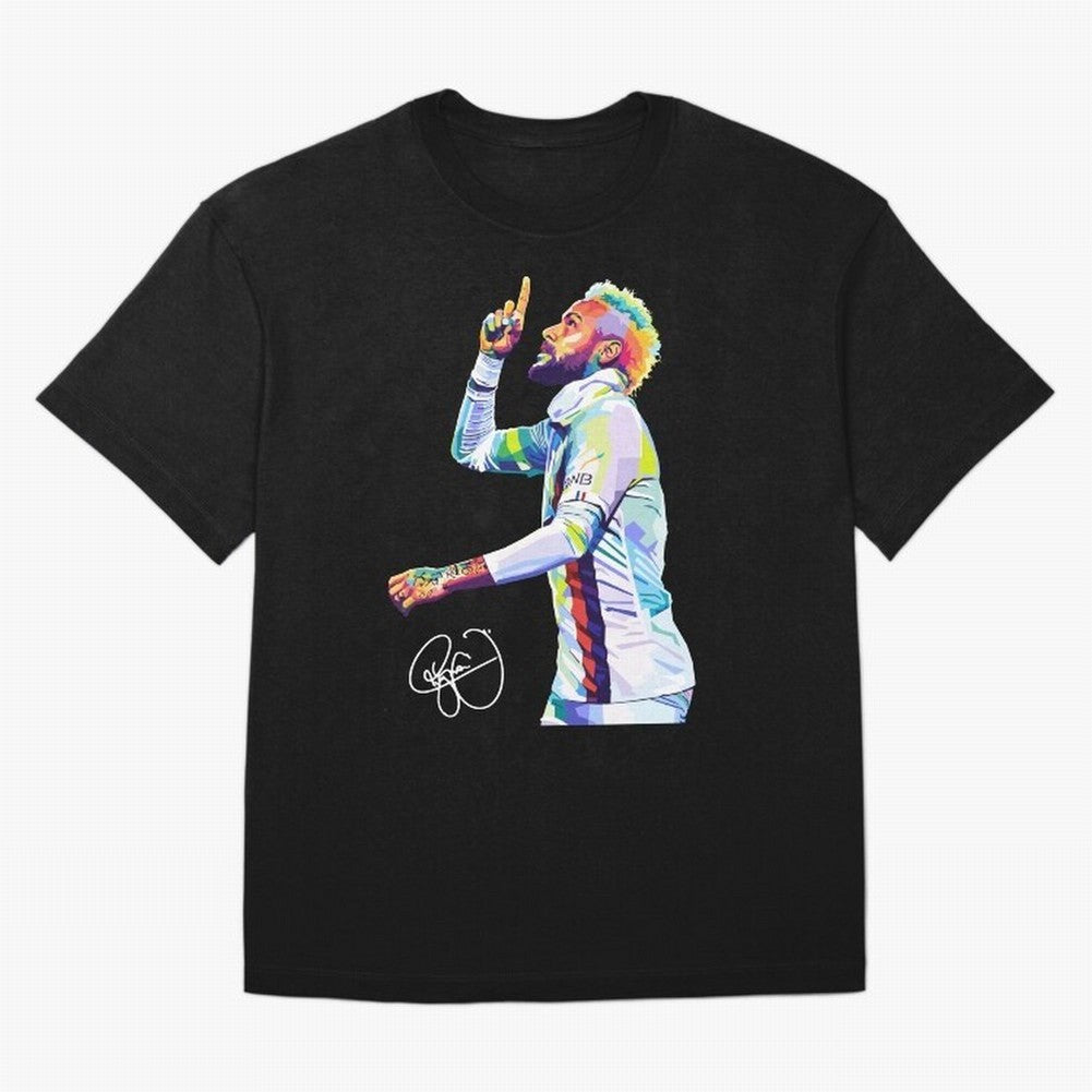 Neymar Jr Football Wpap Pop Art Classic T-Shirt Stand Out with Spirit from Match Day Hype around FIFA World Cup 2026 Group Stage, Cristiano Ronaldo, Haaland and CR7, Germany, Sports Nostalgia, International Competition, Famous Players and