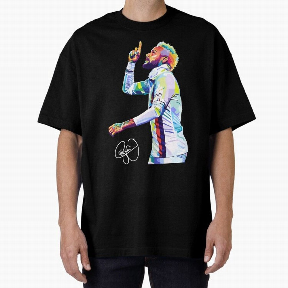 Neymar Jr Football Wpap Pop Art Classic T-Shirt Stand Out with Spirit from Match Day Hype around FIFA World Cup 2026 Group Stage, Cristiano Ronaldo, Haaland and CR7, Germany, Sports Nostalgia, International Competition, Famous Players and