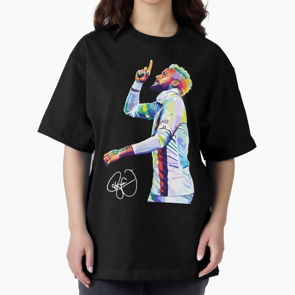 Neymar Jr Football Wpap Pop Art Classic T-Shirt Stand Out with Spirit from Match Day Hype around FIFA World Cup 2026 Group Stage, Cristiano Ronaldo, Haaland and CR7, Germany, Sports Nostalgia, International Competition, Famous Players and