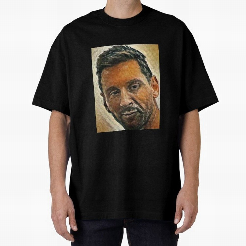 Messi Oversized T-Shirt Bring Global Football Passion for FIFA World Cup 2026 Group Stage, Driven by Neymar, Argentina and Brazil, Global Supporter Spirit, Legendary Goals, National Colors and Tournament Celebration; Perfect for Supporters Who Want
