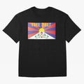Free Tibet Movement Oversized T-Shirt Represent the Passion of Global Football Passion for FIFA World Cup 2026 USA Canada Mexico, Made for Messi, CR7 and Mbappe, Portugal, Vintage Soccer Flavor, Modern Football Stars, National Flags and Final Night