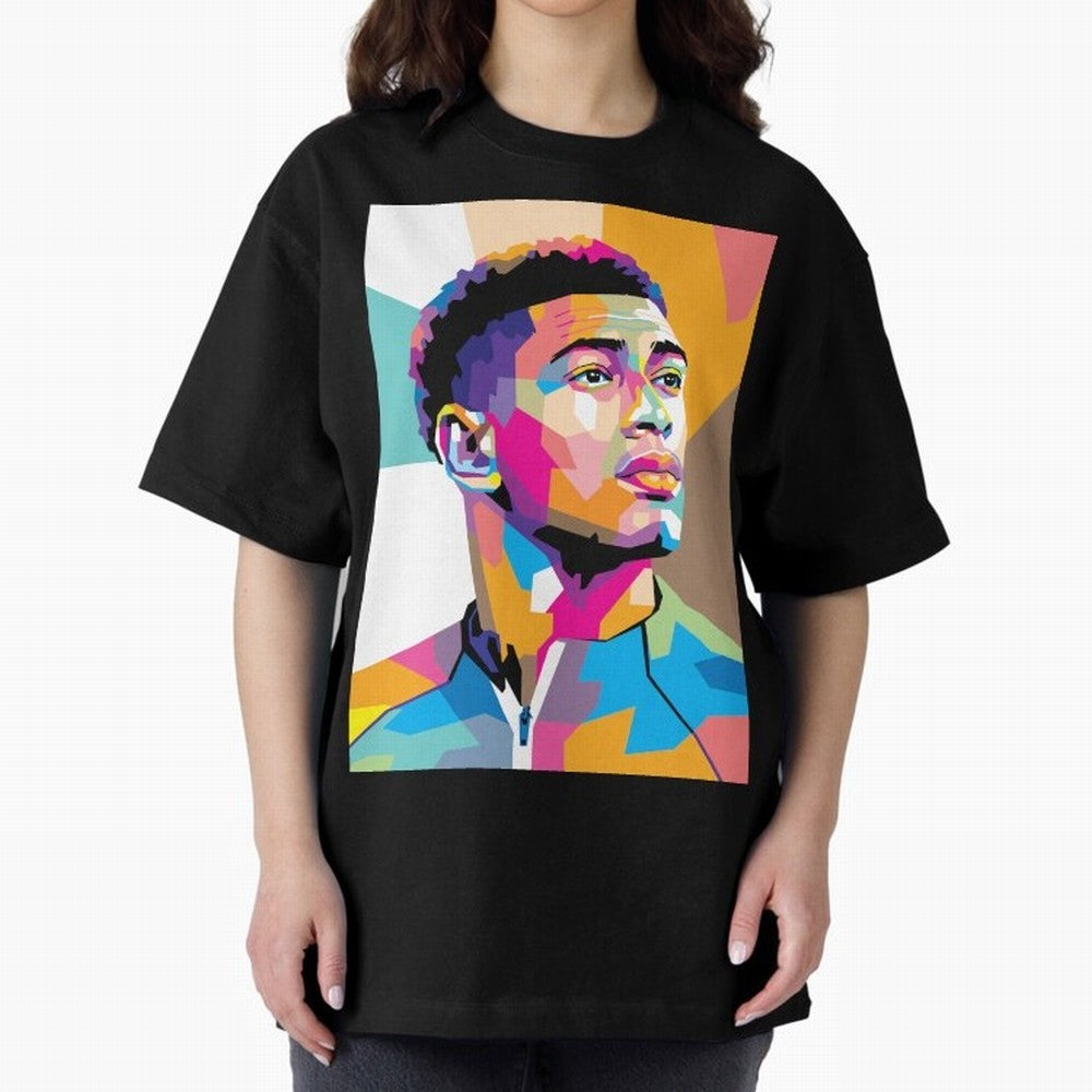 Jude Bellingham in WPAP Style Classic T-Shirt Make Every Kick Count in Match Day Hype around FIFA World Cup 2026 USA Canada Mexico, Haaland, Germany, Fan Favorite Moments, National Team Passion, Big Match Drama and Soccer History; Great for