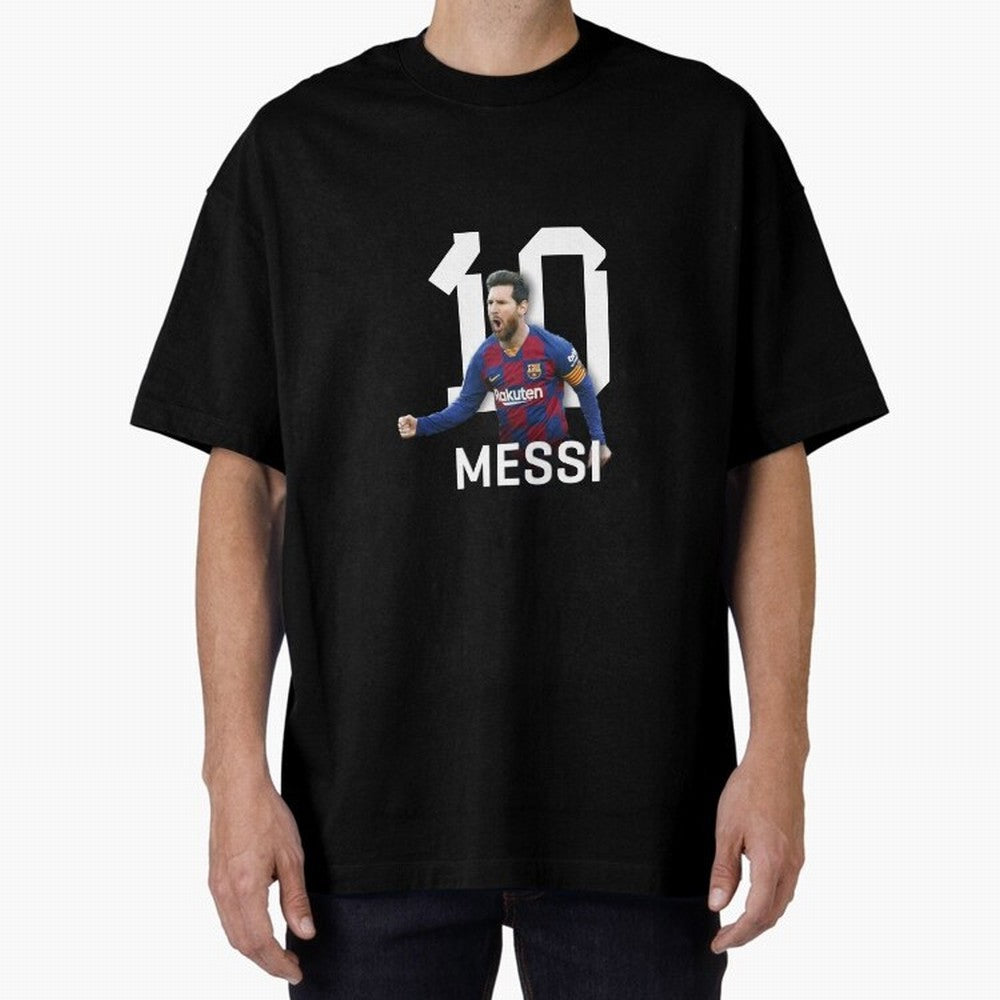 Leo Messi Oversized T-Shirt Fuel Your Fan Pride for Global Football Passion for FIFA World Cup 2026 USA Canada Mexico, Capturing Messi, France and Portugal, Championship Spirit, Famous Goals, Roaring Crowds and International Football Unity; Built