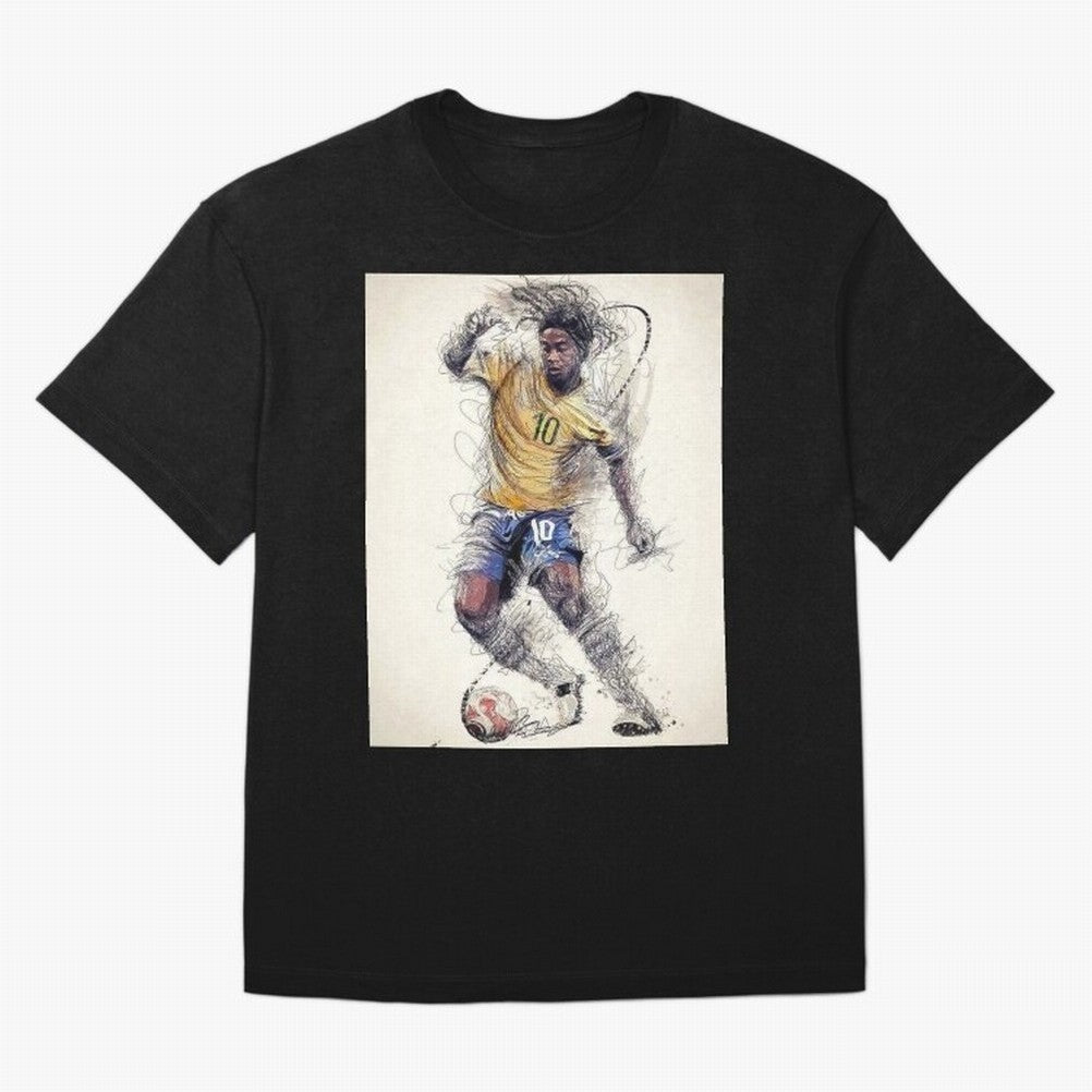 Ronaldinho Classic T-Shirt Keep Football History Alive during Global Football Passion for FIFA World Cup 2026, Inspired by Cristiano Ronaldo, Haaland and CR7, Argentina and Brazil, Tournament Hype, Historic Matchups, Family Viewing Parties and