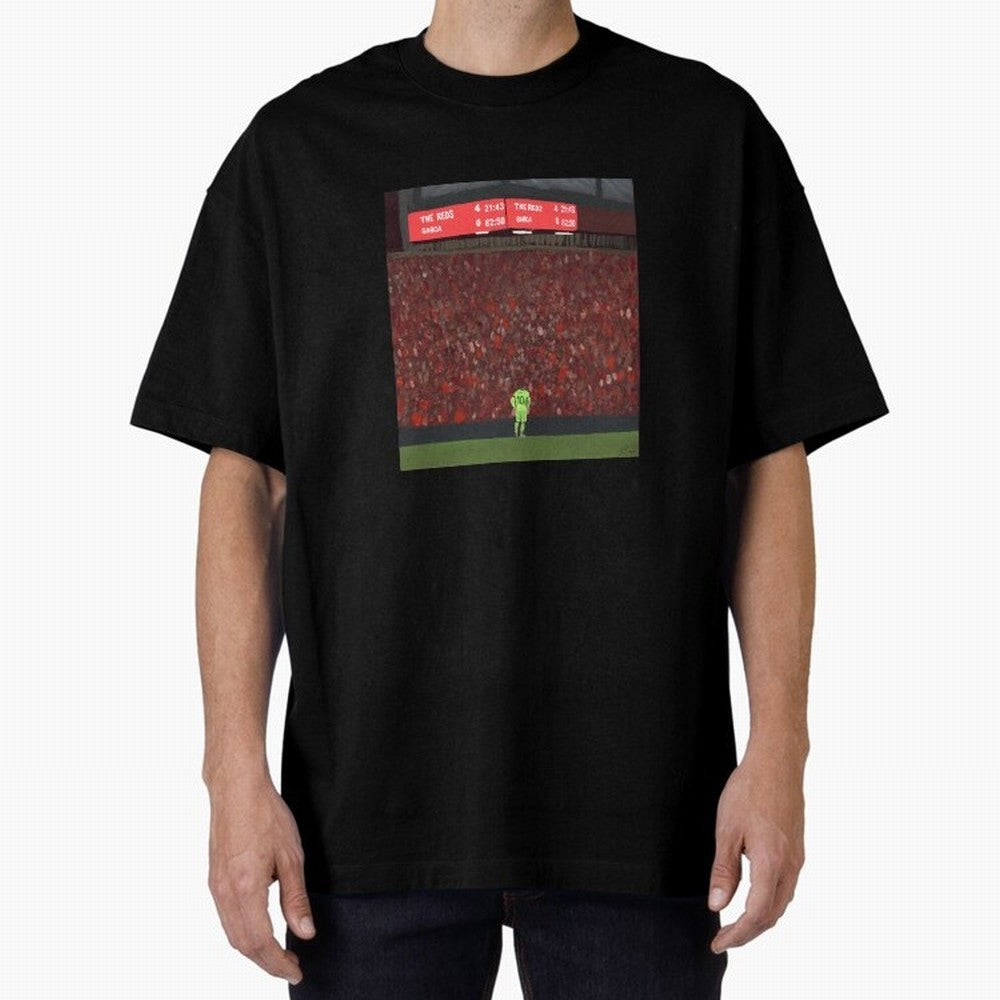 Liverpool 4-0 Barcelona painting Classic T-Shirt Back Your Heroes with Match Day Hype around FIFA World Cup 2026 USA Canada Mexico, CR7, Spain, Match Day Excitement, Supporter Culture, Golden Goals and Global Football Passion; Ideal for Football