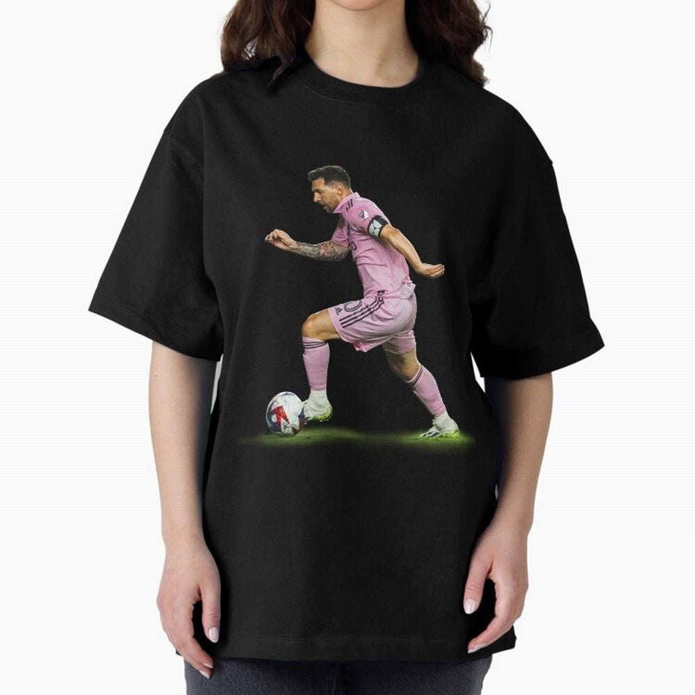Messi Inter Miami Soccer Art ¨C Football Legend in Pink Jersey Classic T-Shirt Represent Fans Who Live for Match Day Hype around FIFA World Cup 2026 Group Stage, Cristiano Ronaldo, England, France and Netherlands, Tournament Hype, Historic