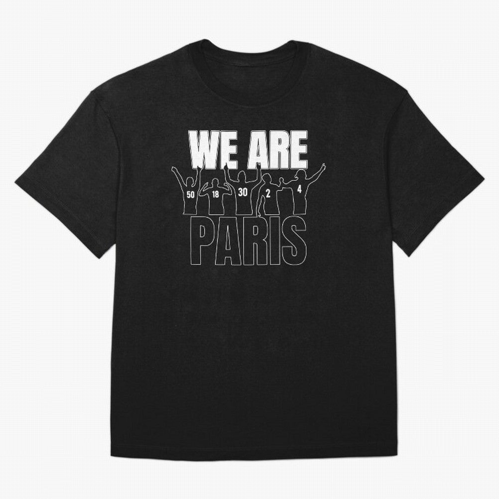We are Paris Oversized T-Shirt Experience the FIFA World Cup 2026 Journey through CR7 Highlights, France and Portugal Pride, Retro Football Energy, Iconic Rivalries, Trophy Chase Drama and Stadium Atmosphere; Ideal for Fans Who Follow Messi,