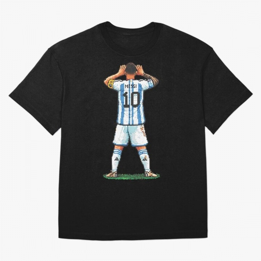Pixelated Messi Topo Gigio Classic T-Shirt Carry National Pride through Match Day Hype around FIFA World Cup 2026 Group Stage, Messi, Neymar and Mbappe, France and Portugal, Stadium Memories, Football Loyalty, International Chants and Championship
