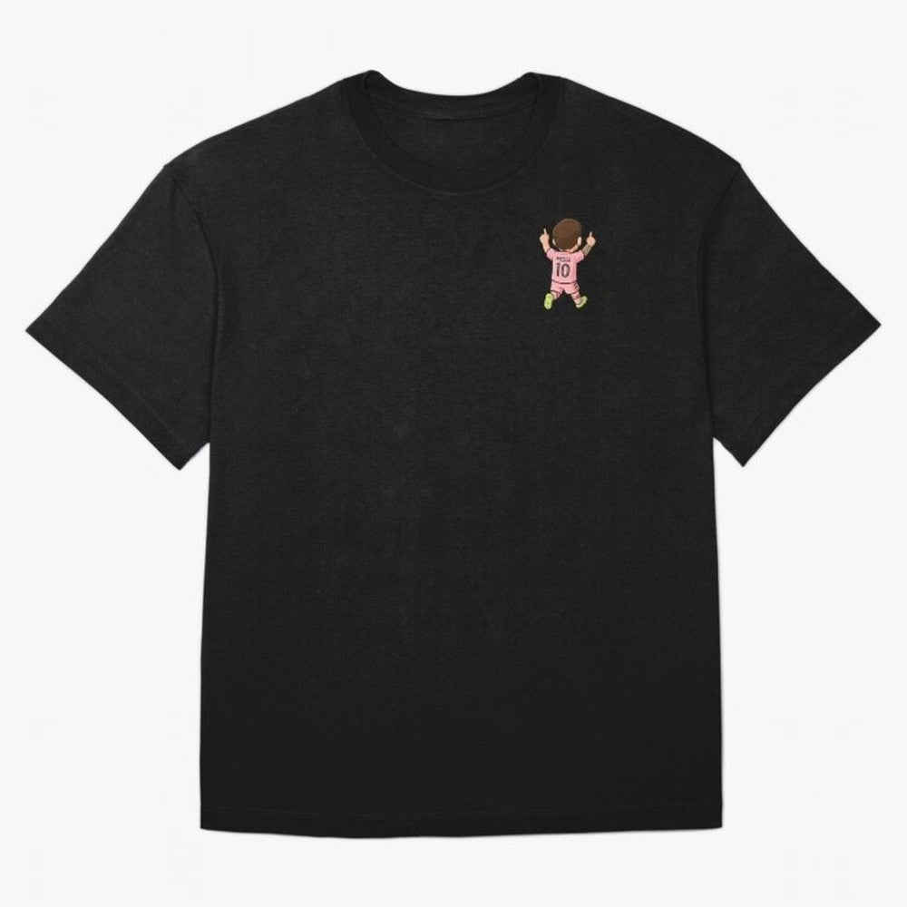 LEO MESSI MIAMI CELEBRATION BACK | CHIBI STICKER Classic T-Shirt Bring a Vintage Feel to the FIFA World Cup 2026 Journey through Cristiano Ronaldo, Haaland and CR7 Highlights, Brazil, Portugal and Argentina Pride, Soccer Culture, Superstar Moments,