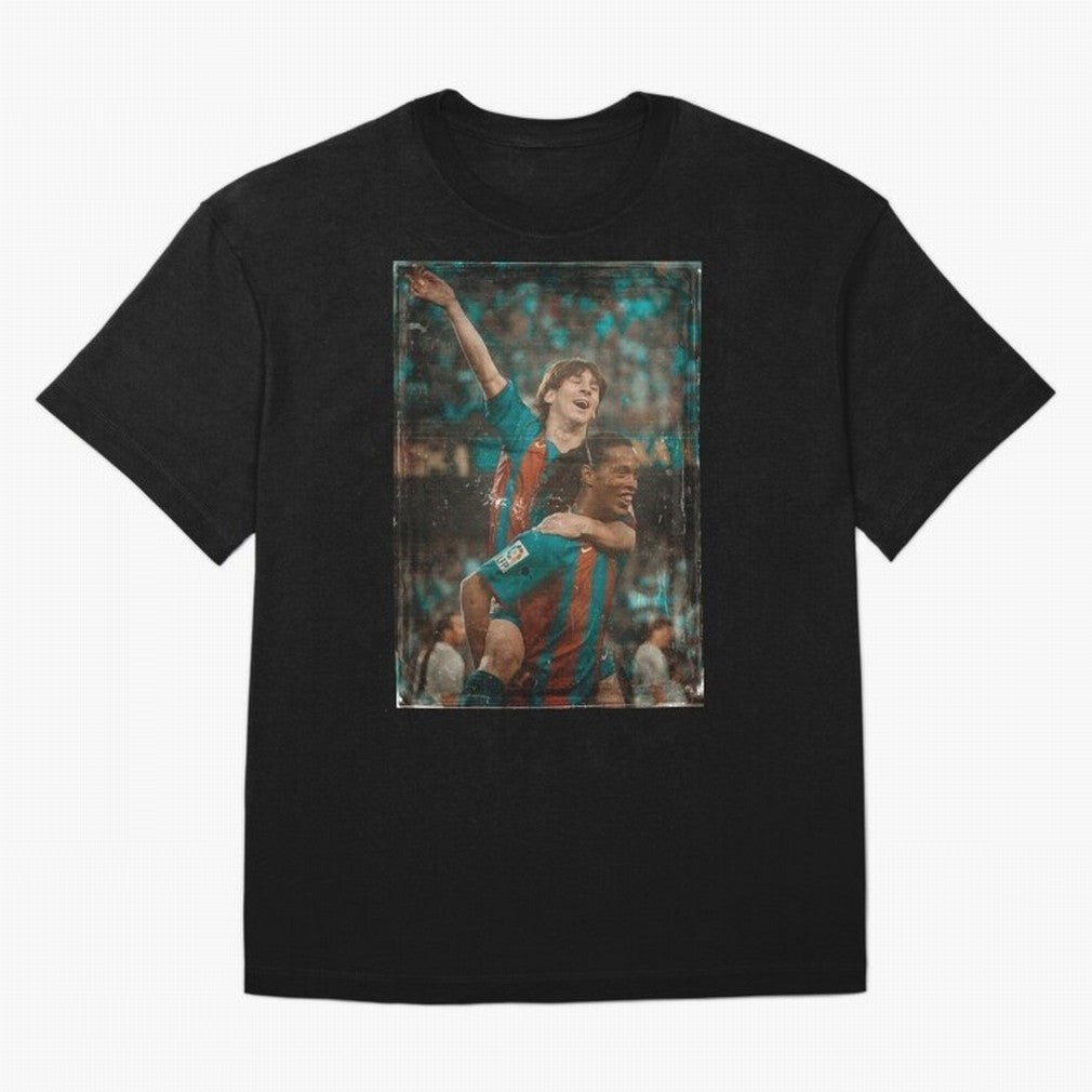 Messi and Ronaldinho Celebration Classic T-Shirt Support the Legends of Match Day Hype around FIFA World Cup 2026 Group Stage, CR7, Germany, Worldwide Fan Energy, Dramatic Goals, Stadium Lights and Championship Celebrations; Made for Die Hard