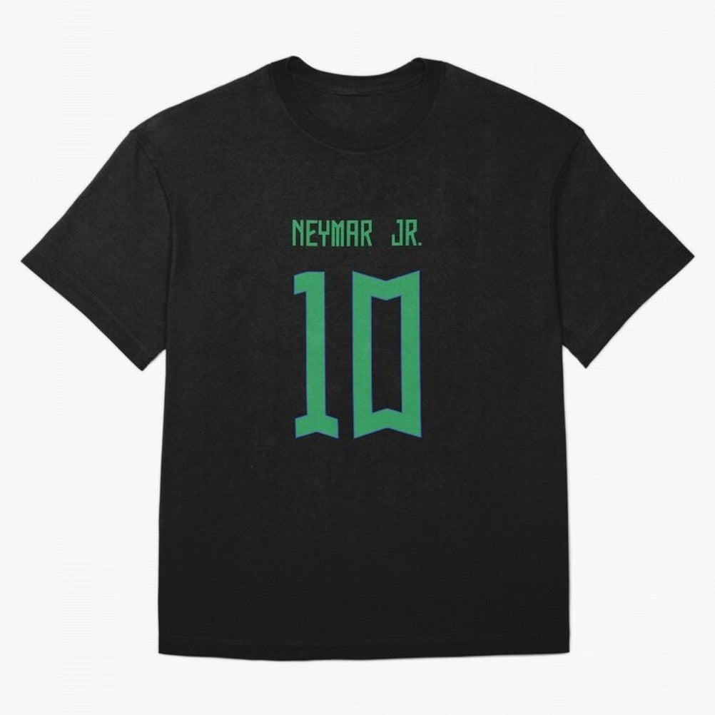 Neymar Jr Brazil Home Jersey 2023 Classic T-Shirt Support Your Favorite Stars during FIFA World Cup 2026 Spirit, Capturing England, Messi, CR7 and Mbappe, Retro Football Energy, Iconic Rivalries, Trophy Chase Drama and Stadium Atmosphere; Created
