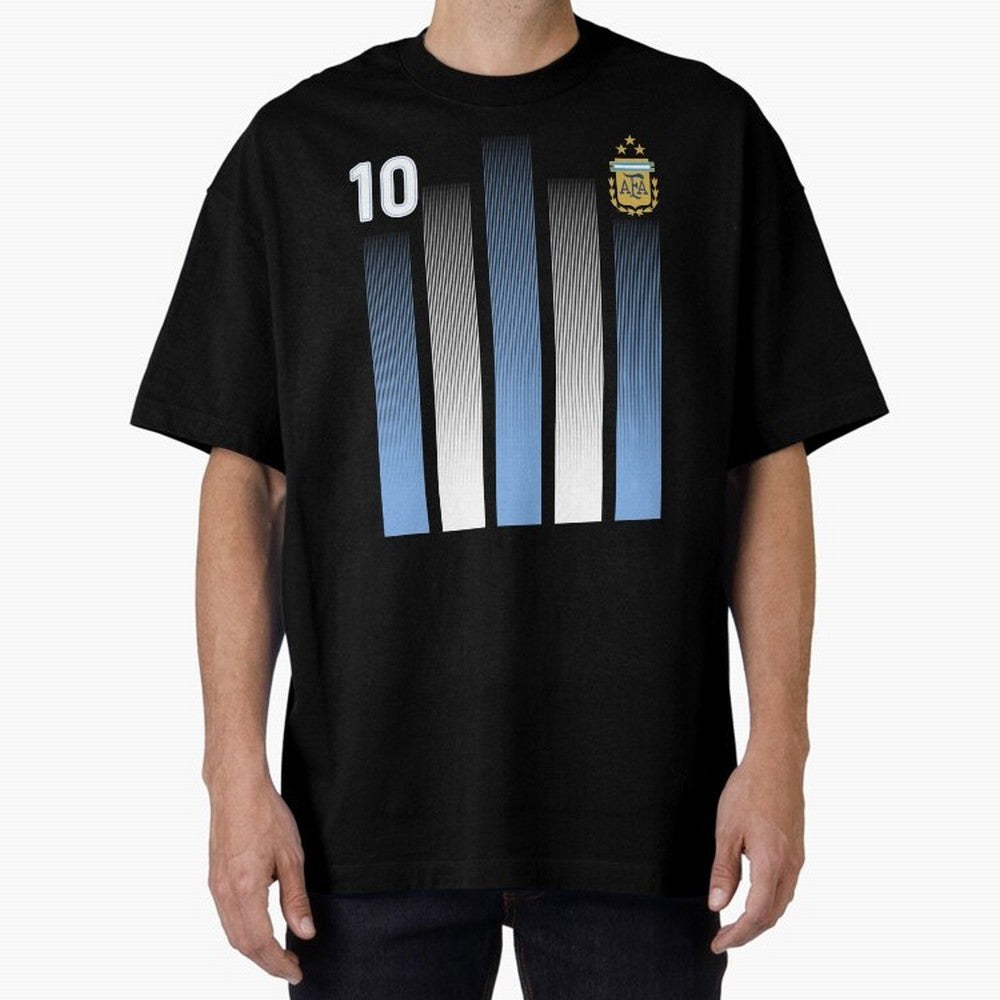 Plaid Blue - White Argentina Football 3-Star Champion World Cup Essential T-Shirt Bring Supporter Culture to Match Day Hype around FIFA World Cup 2026, Messi, Neymar and Mbappe, France and Portugal, Fan Favorite Moments, National Team Passion, Big