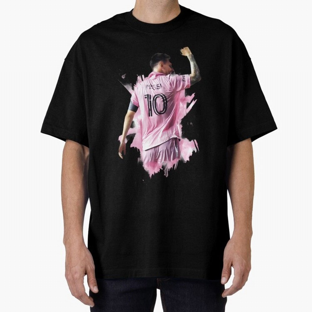Messi Inter Miami Celebration Art ¨C Football Legend in Pink Jersey Classic T-Shirt Celebrate the Biggest Stage of FIFA World Cup 2026 Inspired by Messi, Argentina, France and Brazil Energy, Worldwide Fan Energy, Dramatic Goals, Stadium Lights and
