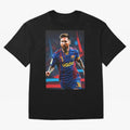 Messi.fcb Oversized T-Shirt Build Global Football Passion for FIFA World Cup 2026 USA Canada Mexico, Inspired by Cristiano Ronaldo, Haaland and CR7, France and Portugal, Fan Favorite Moments, National Team Passion, Big Match Drama and Soccer