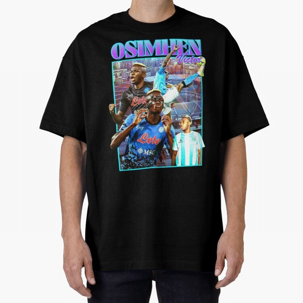 Victor Osimhen Classic T-Shirt Live for the Drama of FIFA World Cup 2026 Centered on Haaland, Brazil, Portugal and Argentina Energy, Vintage Soccer Flavor, Modern Football Stars, National Flags and Final Night Emotion; Ideal for Football Dads,