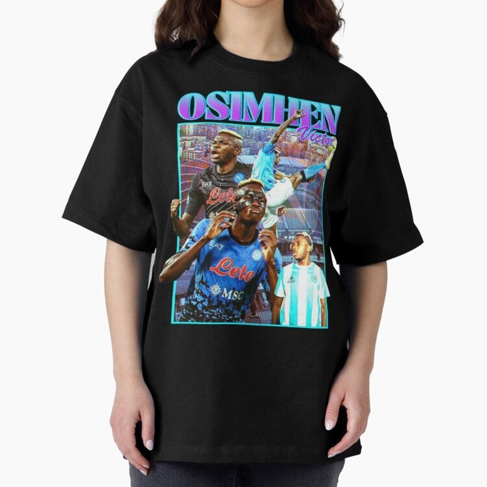 Victor Osimhen Classic T-Shirt Live for the Drama of FIFA World Cup 2026 Centered on Haaland, Brazil, Portugal and Argentina Energy, Vintage Soccer Flavor, Modern Football Stars, National Flags and Final Night Emotion; Ideal for Football Dads,