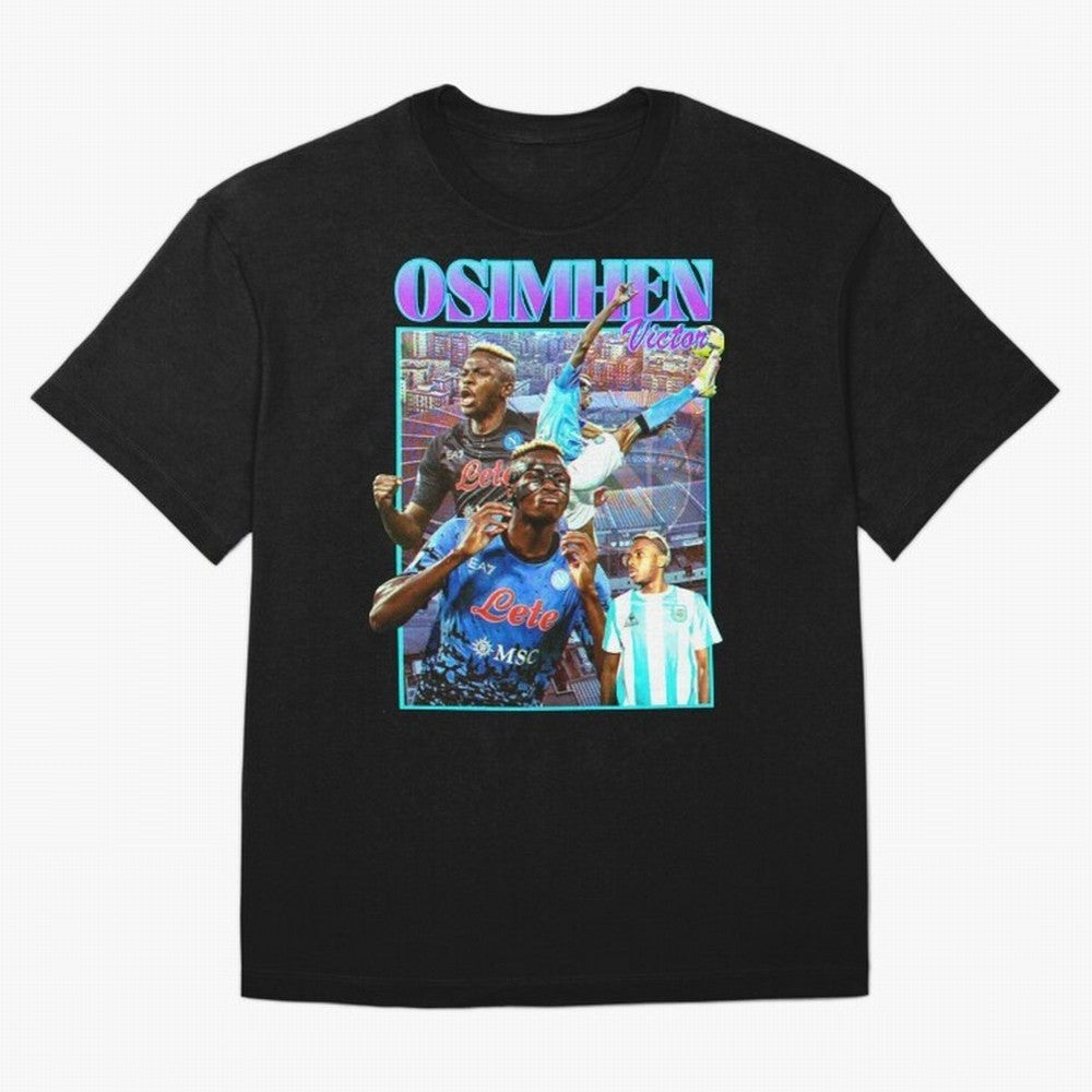 Victor Osimhen Classic T-Shirt Live for the Drama of FIFA World Cup 2026 Centered on Haaland, Brazil, Portugal and Argentina Energy, Vintage Soccer Flavor, Modern Football Stars, National Flags and Final Night Emotion; Ideal for Football Dads,