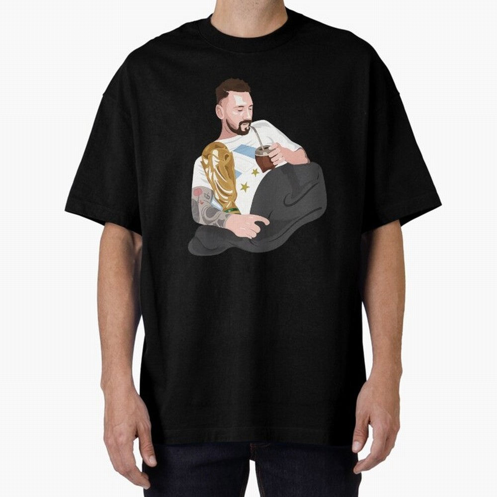 Messi with the World Cup and drinking mate Classic T-Shirt Capture Stadium Memories from FIFA World Cup 2026 for Fans of Haaland and Mbappe and England, France and Netherlands, Bringing Tournament Hype, Historic Matchups, Family Viewing Parties and