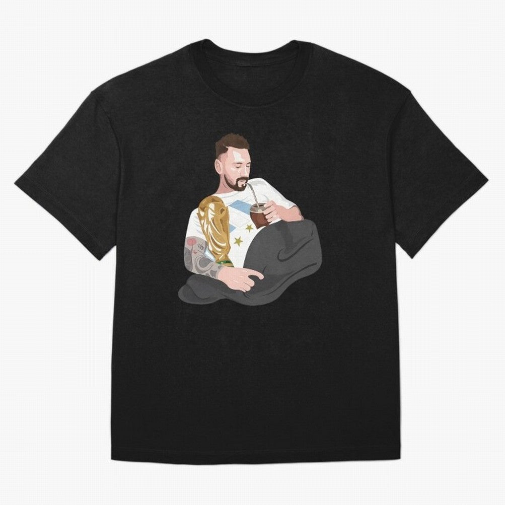 Messi with the World Cup and drinking mate Classic T-Shirt Capture Stadium Memories from FIFA World Cup 2026 for Fans of Haaland and Mbappe and England, France and Netherlands, Bringing Tournament Hype, Historic Matchups, Family Viewing Parties and