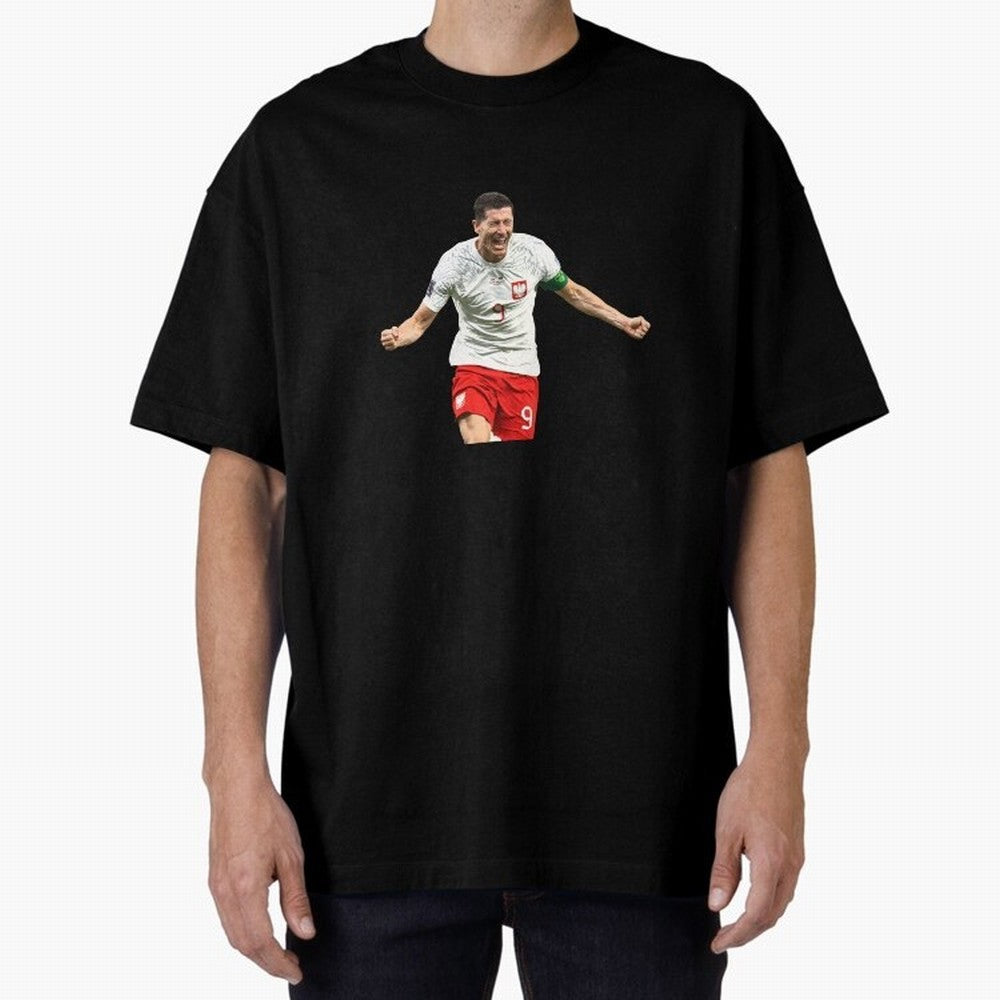 Robert Lewandowski Oversized T-Shirt Represent Fans Who Live for Global Football Passion for FIFA World Cup 2026 Group Stage, Made for Haaland and Mbappe, Germany, Football History, Final Match Energy, Crowd Noise and Once in a Lifetime Moments;