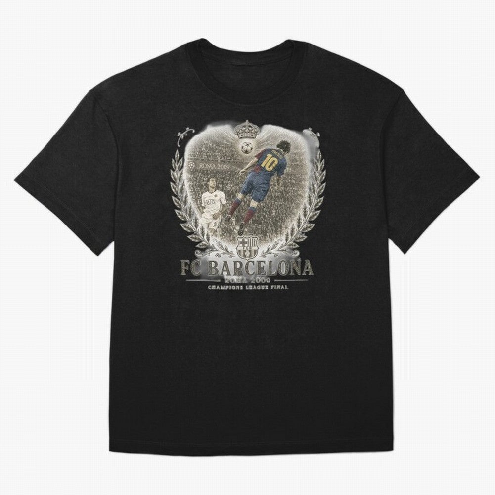 FC Barcelona Rome 2009 Champions League Final Vintage Oversized T-Shirt Celebrate the Magic of FIFA World Cup 2026 USA Canada Mexico for Fans of Mbappe and Neymar and Portugal, Spain and Germany, Bringing Worldwide Fan Energy, Dramatic Goals,