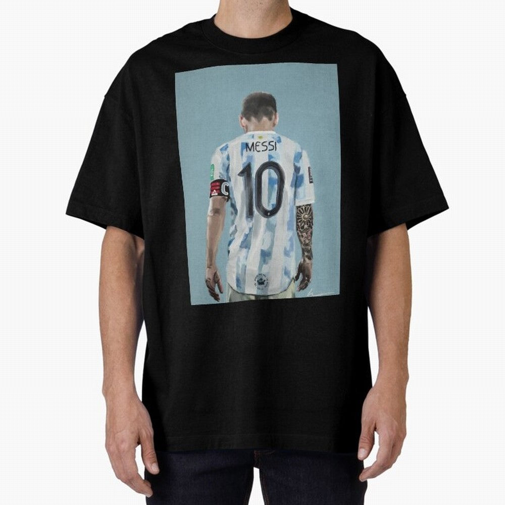 Portrait painting of Lionel Messi of Inter Miami and Argentina Classic T-Shirt Honor the Beautiful Game during the FIFA World Cup 2026 Journey through CR7 and Messi Highlights, England and Germany Pride, Stadium Chants, National Pride, Trophy