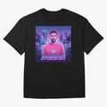 Inter Miami? Football Legend Messi Cyberpunk Retro Futurist Design (Version 2) Classic T-Shirt Make Your Look Match the FIFA World Cup 2026 Group Stage Journey through Messi, CR7 and Mbappe Highlights, France Pride, Football History, Final Match