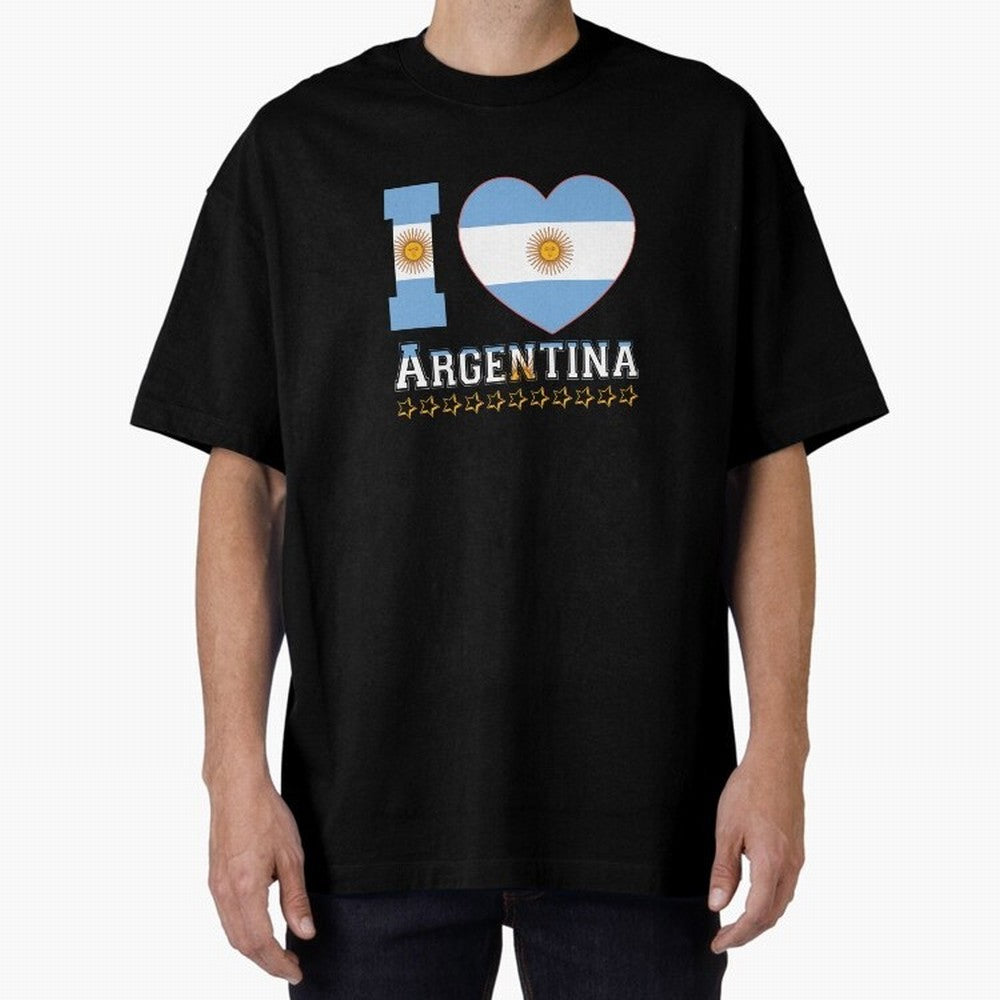 I love Argentina Classic T-Shirt Spotlight Global Football Passion for FIFA World Cup 2026 USA Canada Mexico, Centered on Haaland, Argentina, France and Brazil, Football Passion, Legendary Performances, Festival Vibes and Supporter Community; Built
