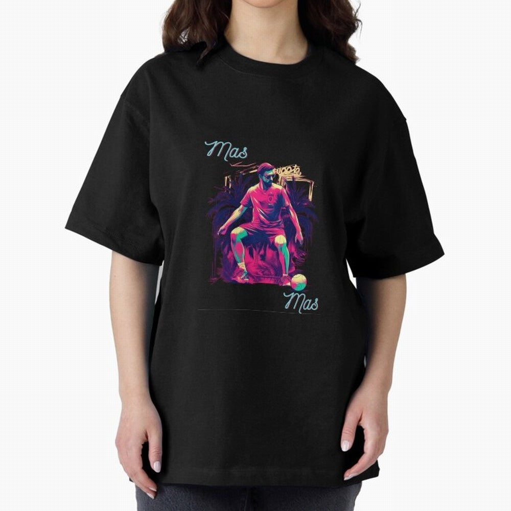 Messi Mas Messi Oversized T-Shirt Bring Home the FIFA World Cup 2026 Group Stage Journey through Cristiano Ronaldo, Haaland and CR7 Highlights, Argentina and Brazil Pride, Worldwide Fan Energy, Dramatic Goals, Stadium Lights and Championship