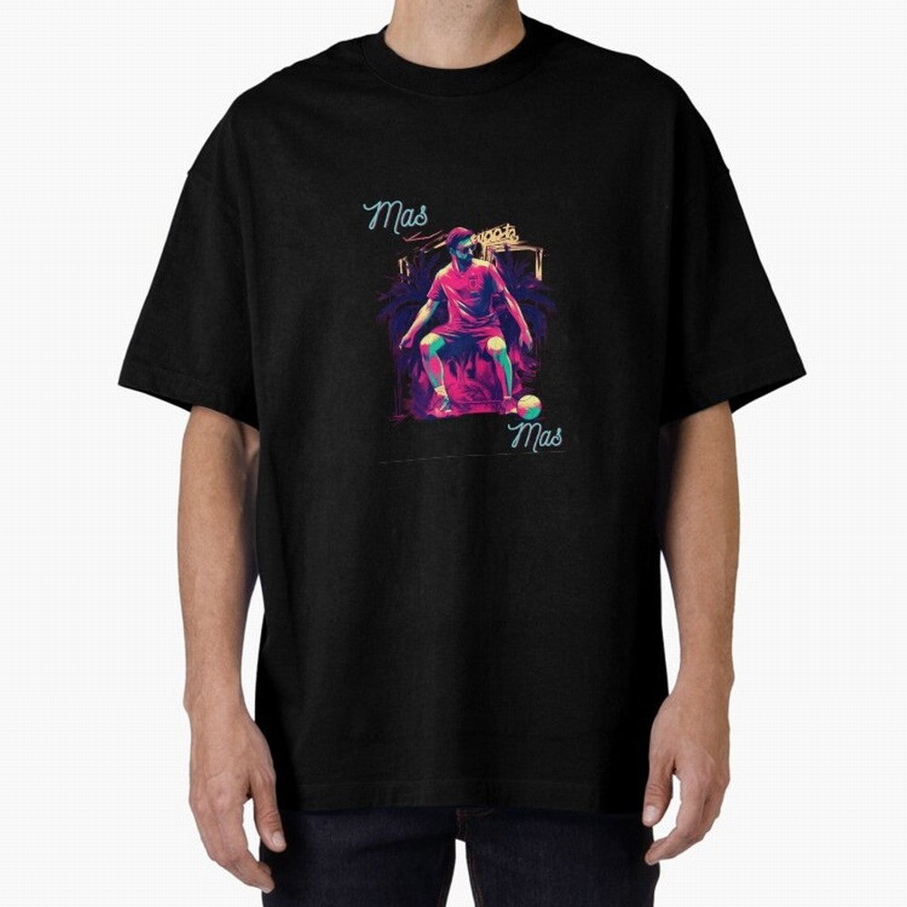 Messi Mas Messi Oversized T-Shirt Bring Home the FIFA World Cup 2026 Group Stage Journey through Cristiano Ronaldo, Haaland and CR7 Highlights, Argentina and Brazil Pride, Worldwide Fan Energy, Dramatic Goals, Stadium Lights and Championship