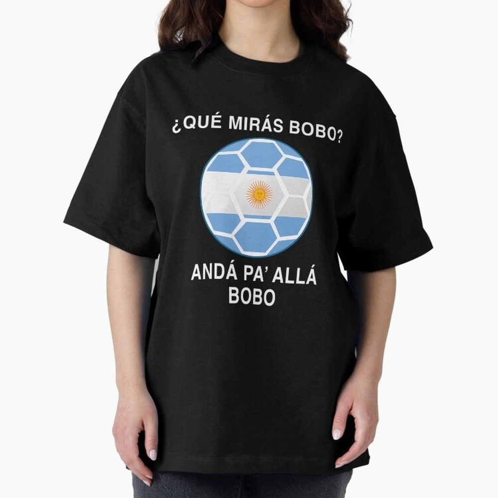 Que Miras Bobo Messi Argentina Ftbol Soccer Qatar 2022 Classic T-Shirt Experience the Global Stage of FIFA World Cup 2026 Spirit, Filled with Portugal, Spain and Germany, Neymar, Game Day Rituals, Football Legends, Country Pride and the Road to the