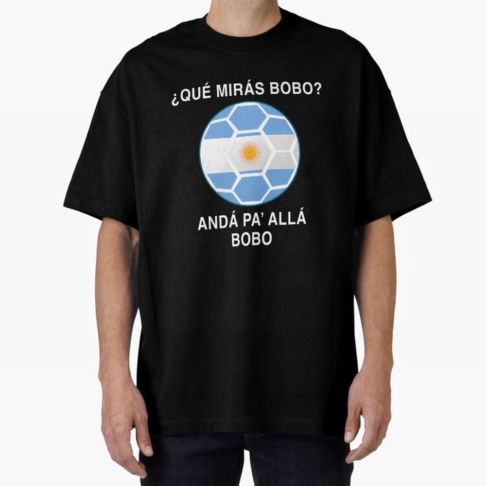 Que Miras Bobo Messi Argentina Ftbol Soccer Qatar 2022 Classic T-Shirt Experience the Global Stage of FIFA World Cup 2026 Spirit, Filled with Portugal, Spain and Germany, Neymar, Game Day Rituals, Football Legends, Country Pride and the Road to the