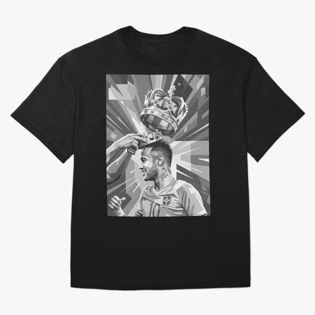 Neymar Grayscale Classic T-Shirt Back the Journey through Match Day Hype around FIFA World Cup 2026 Group Stage, CR7, England, Vintage Soccer Flavor, Modern Football Stars, National Flags and Final Night Emotion; Built for Supporters Chasing Trophy