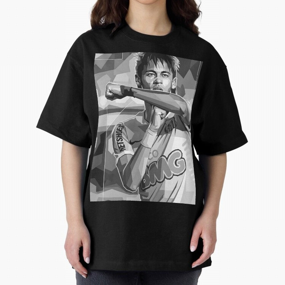 Neymar Grayscale Classic T-Shirt Celebrate Unforgettable Nights in FIFA World Cup 2026 Group Stage Spirit, Built around Argentina, France and Brazil, CR7 and Messi, Supporter Pride, Iconic Celebrations, Legendary Names and Global Match Day Energy;