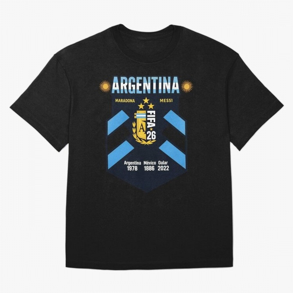 Argentina Football Champions Legacy Badge Design Active T-Shirt Experience FIFA World Cup 2026 USA Canada Mexico for Fans of Cristiano Ronaldo, Haaland and CR7 and Spain and Netherlands, Bringing Goal Celebration Energy, Supporter Heritage,