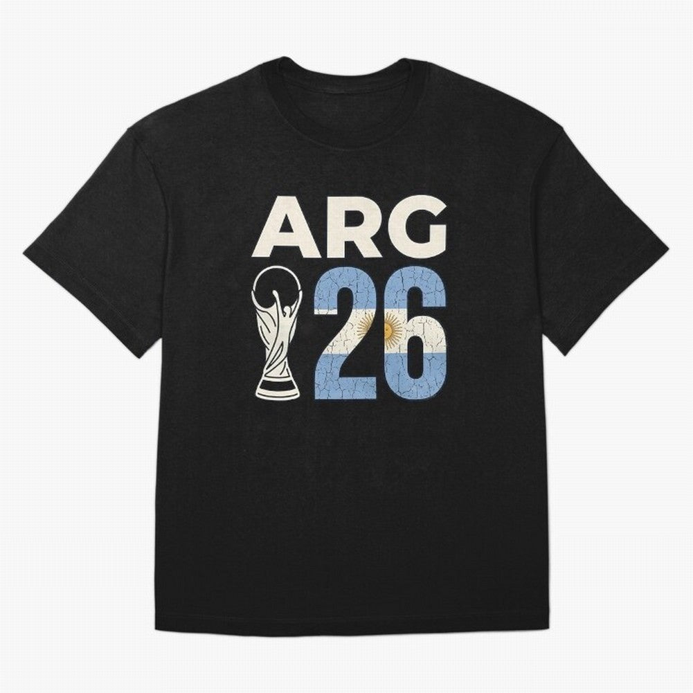 Argentina Football World Cup 2026 - Vintage Arg 26 Flag Design Essential T-Shirt Feel International Energy from FIFA World Cup 2026 Spirit, Filled with Germany, Neymar, Fan Favorite Moments, National Team Passion, Big Match Drama and Soccer