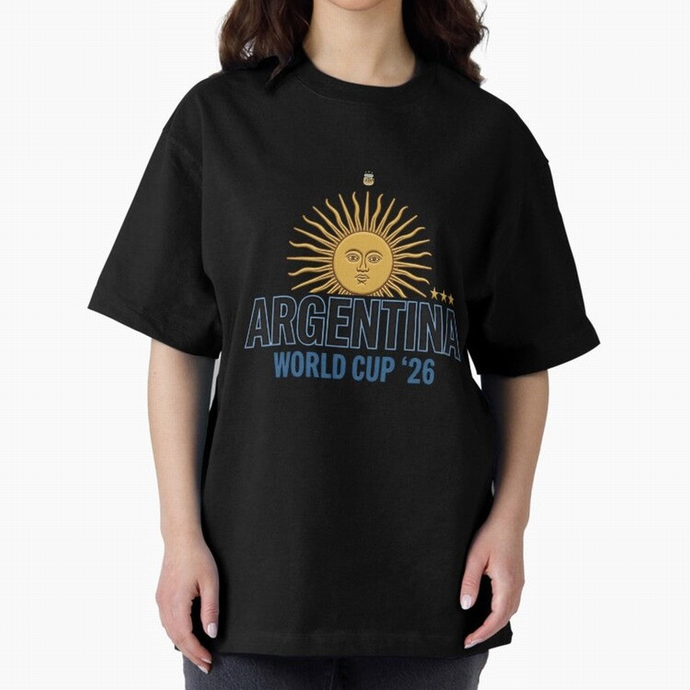 Argentina Football Sun of May - World Cup 2026 Gold Edition Essential T-Shirt Represent Football Lovers during FIFA World Cup 2026 USA Canada Mexico Spirit, Inspired by Argentina, France and Brazil, Neymar, Classic Soccer Heritage, Championship