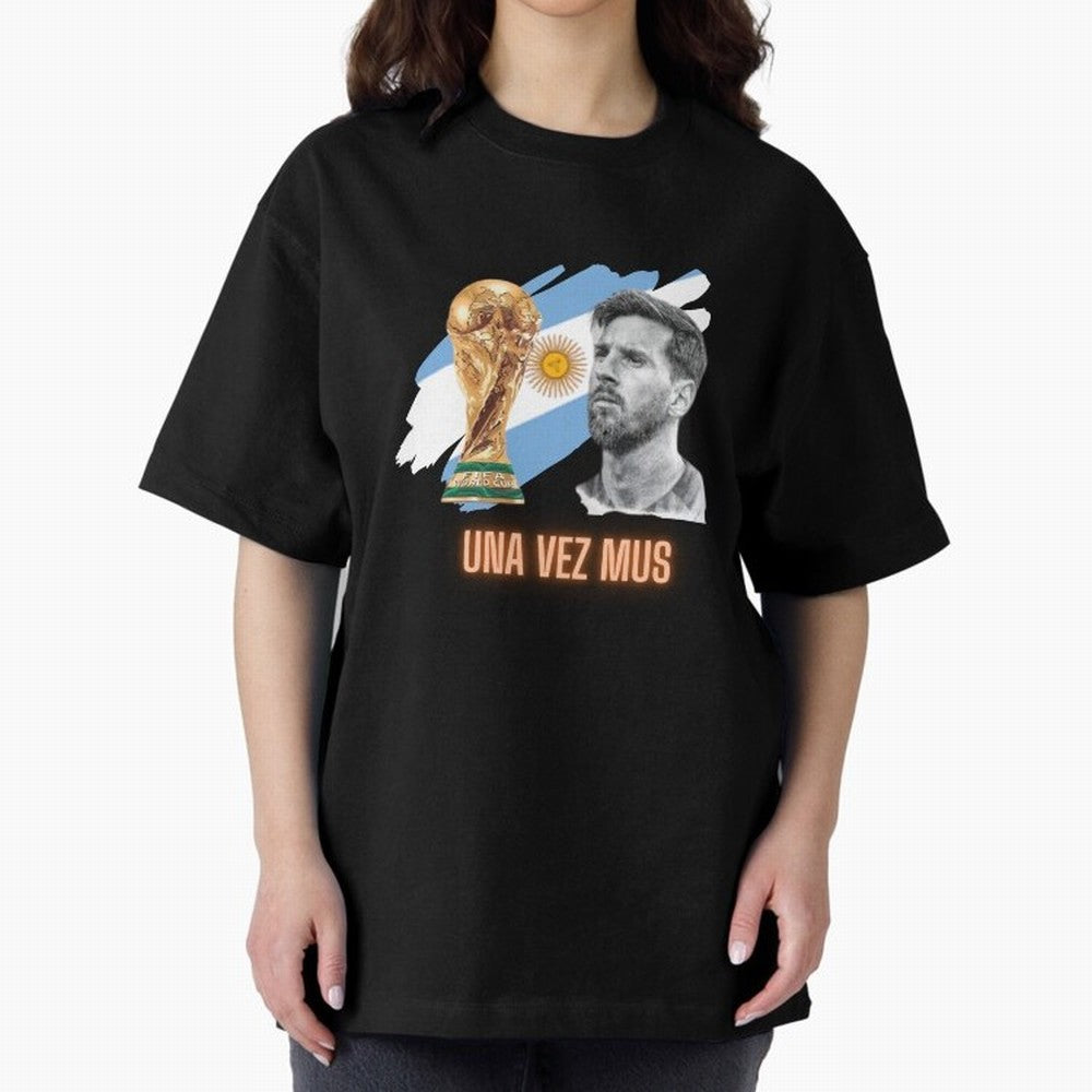 Messi in World Cup 2026 Oversized T-Shirt Carry National Pride through FIFA World Cup 2026 Group Stage Spirit, with Germany, CR7, Match Day Excitement, Supporter Culture, Golden Goals and Global Football Passion; Perfect for People Who Love