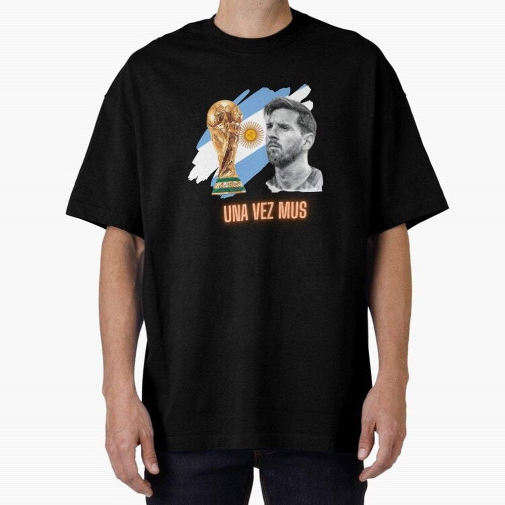 Messi in World Cup 2026 Oversized T-Shirt Carry National Pride through FIFA World Cup 2026 Group Stage Spirit, with Germany, CR7, Match Day Excitement, Supporter Culture, Golden Goals and Global Football Passion; Perfect for People Who Love